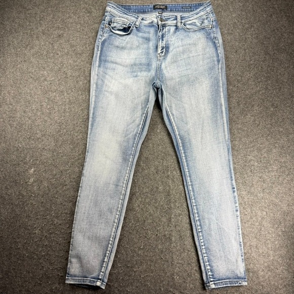 Judy Blue Los Angeles Womens Skinny Fit Denim Jeans Size 15/32 Light Wash - Picture 1 of 8